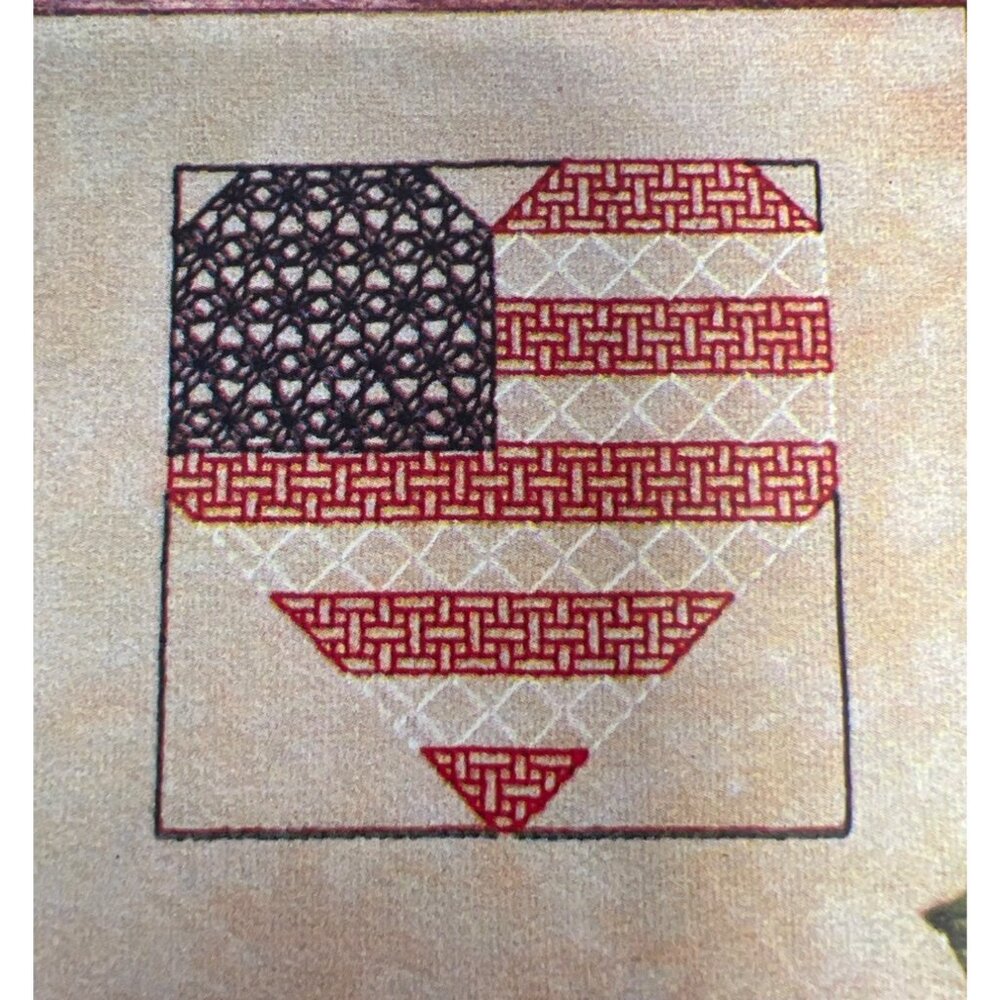 Heart Of America Cross-Stitch Pattern By A Family Affair